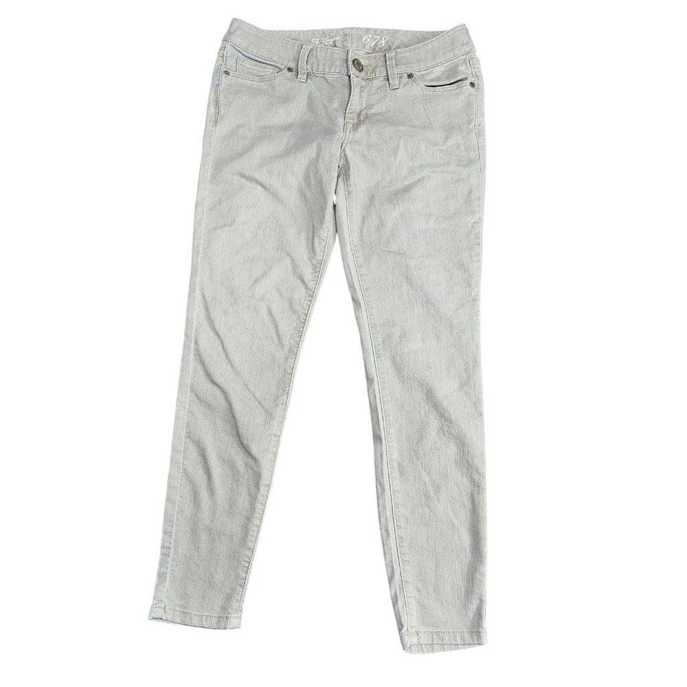 The‎ Limited 678 Jeans Womens 2 Beige Light Wash Mid Rise Slim Straight Denim